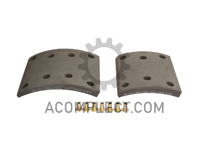 Накладки тормозные 1р-т (130мм) (с закл.) 814 (R19.5) Knecht 65203210A8RV