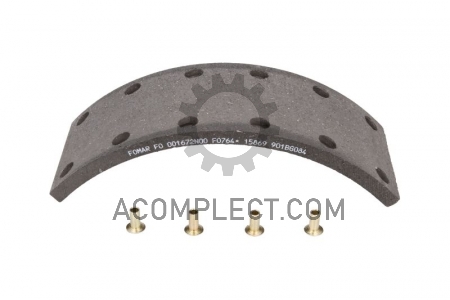 Накладки тормозные STD (87мм) (с закл.) Rex Roulunds (Fomar) RL201000A4
