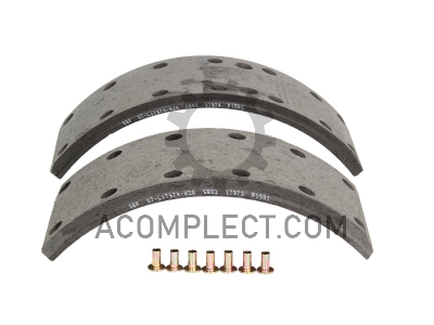 Накладки тормозные 2р-т (102мм) (с закл.) Rex SBP 07-L17974-N20