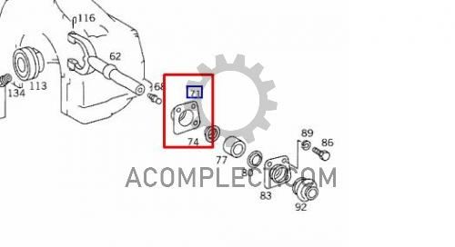 Стаканчик вилки сцепления 814 (внутри)+ (б/у) Mercedes-Benz 3812540540