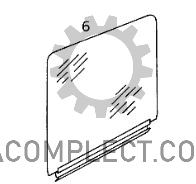Стекло двери (R) 814+ (б/у) Mercedes-Benz 6737200318