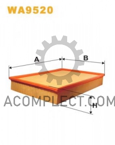 Фильтр воздушный VW Wix Filters WA9520