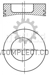 Поршень Mercedes OM-364LA-366LA std Mahle 002 79 00