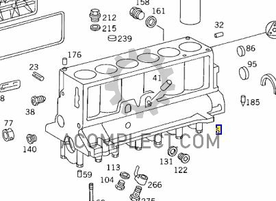 Блок двигателя OM366 (пенек) + (б/у) Mercedes-Benz 3660102608