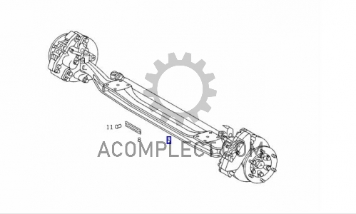 Балка передняя (в сборе) Atego (б/у) Mercedes-Benz 9703301000