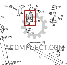 Отбойник рессоры 814+ (б/у) Mercedes-Benz 6733200143