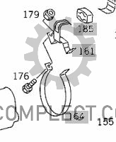 Крепление выхлопной трубы 814+ (б/у) Mercedes-Benz 6744914541